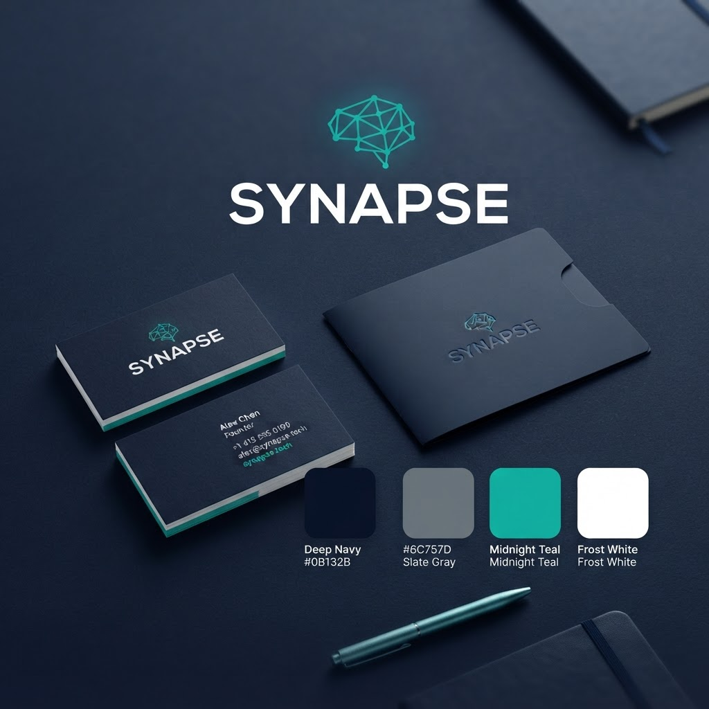 Tech startup brand identity design showcase